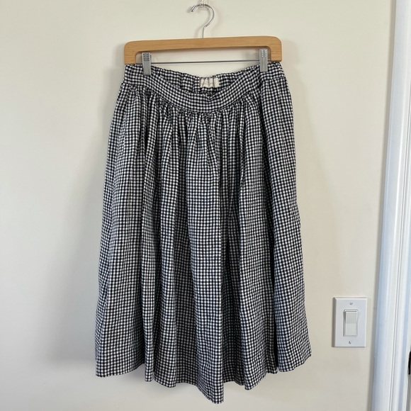 not perfect linen Dresses & Skirts - Not perfect linen gingham skirt